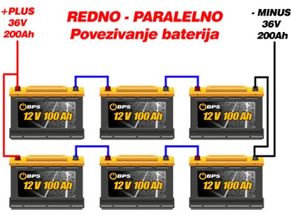 Redno i paralelno povezivanje baterija